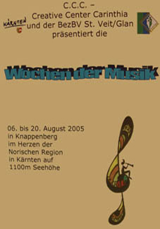 Wochen der Musik 2005